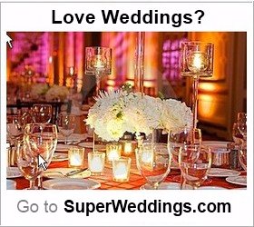 This Sweetheart Table for the wedding reception is scintillating with a 